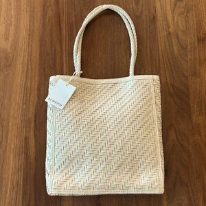✨Brand New✨NWT Bembien ‘Le Tote’ Woven Leather Tote Bag